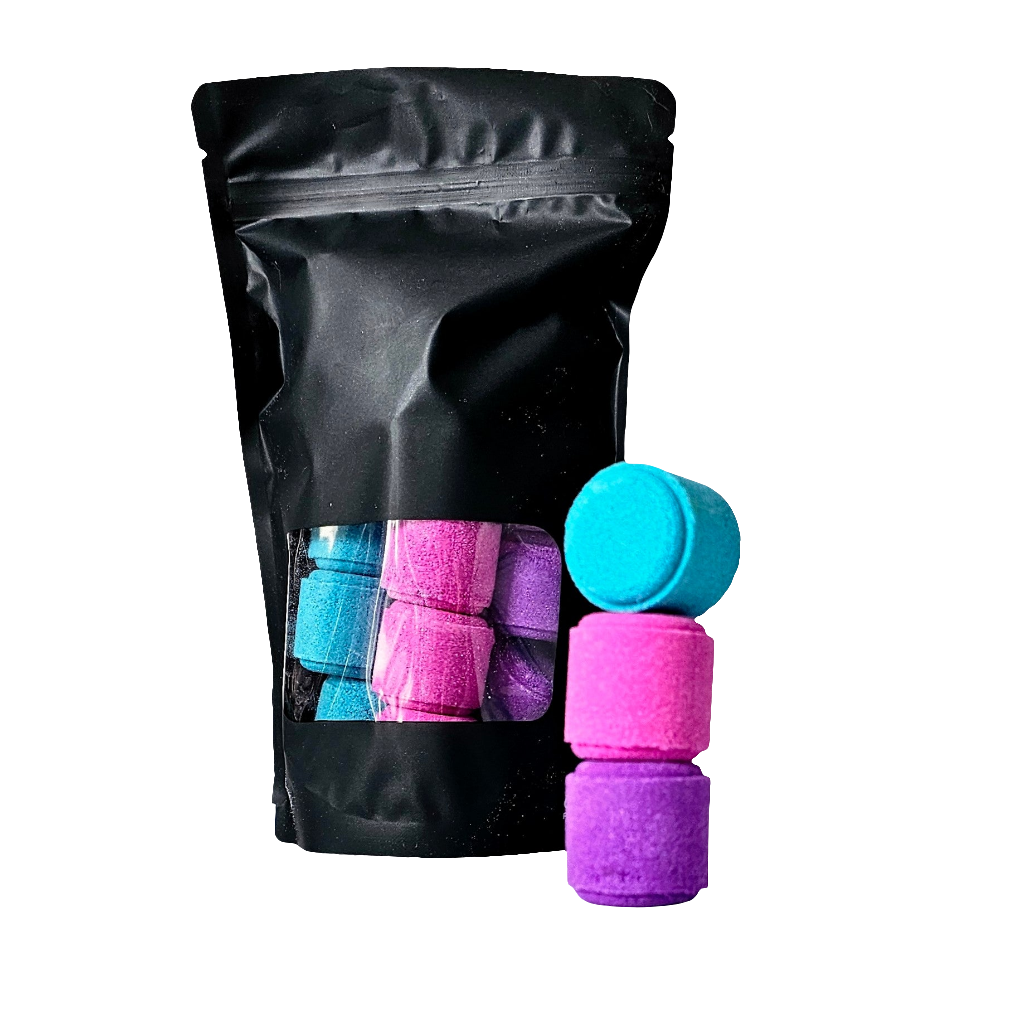 RAISIN, BARBE À PAPA, CERISE - 15 mini bombes