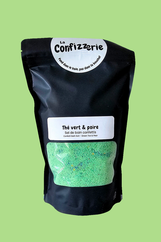 THÉ VERT & POIRE - Sel de bain confettis